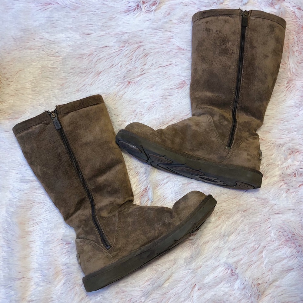 UGG Kenly Brown Limited Edition Zip up Boots